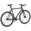 vidaXL Fixed Gear Bike Black 700c 59 cm