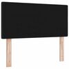 vidaXL Headboard Height Adjustable with Headboard Black 80 cm Fabric