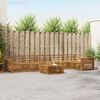 vidaXL Outdoor Sofa Set 7 pcs Natural Solid Acacia Wood