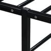 vidaXL Bed Frame without Mattress Black Metal 200x200 cm