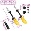 vidaXL Shoe Stretchers with Shoe Horn Yellow EU 34-37 Plastic