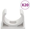 vidaXL Cable Trunkings with Clips &Oslash;30 mm 10 m PVC