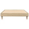 vidaXL Bed Frame without Mattress Sonoma Oak 75x190 cm Small Single Engineered Wood