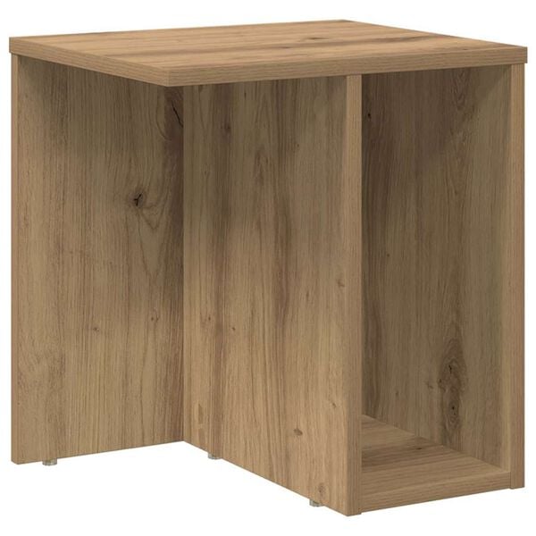 vidaXL End Table Artisan Oak 37 x 32 x 40 cm Engineered Wood