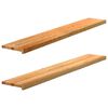 vidaXL Window Sills 2 pcs&nbsp;Light Brown 160x25x2 cm Solid Wood Oak