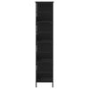 vidaXL Bookshelf Black 78.5x33x153 cm Engineered Wood