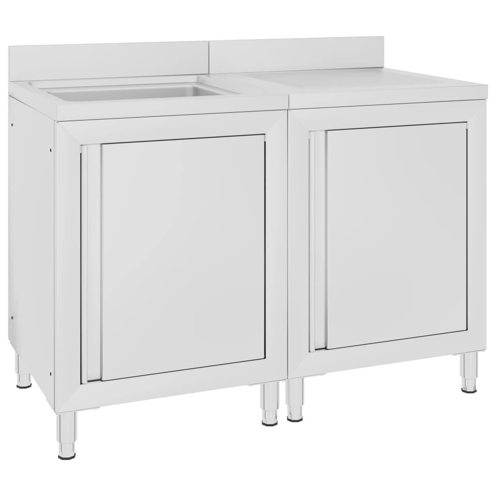 Stainless online sink cabinet