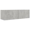 vidaXL 5 Piece TV Cabinet Set Concrete Grey Engineered Wood