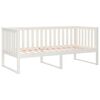 vidaXL Day Bed without Mattress White 100x200 cm Solid Wood Pine