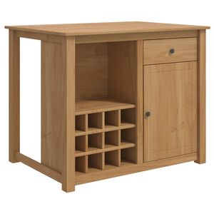 vidaXL Kitchen Island Set 2 pcs PANAMA Honey Wax 112 x 77 x 90 cm