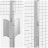 vidaXL Fence with Post Silver 1 x 10 m Steel