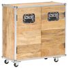 vidaXL Sideboard with 2 Doors 70x30x69 cm Solid Mango Wood