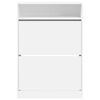 vidaXL Shoe Cabinet with 2 Flip-Drawers White 80x34x116 cm