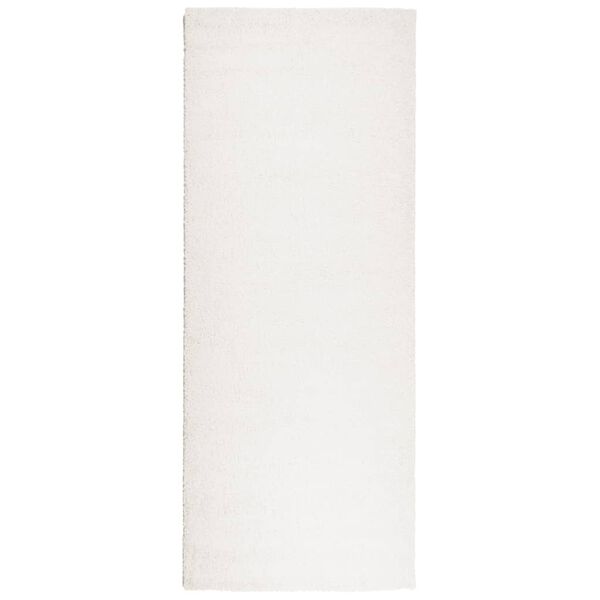 vidaXL Shaggy Rug PAMPLONA High Pile Modern Cream 80x200 cm