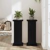 vidaXL Plant Stand Black Oak 33 x 33 x 80 cm Engineered wood