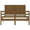 vidaXL Bed Frame without Mattress Honey Brown 140x190 cm Solid Wood