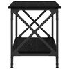 vidaXL Side Table Black Oak 55 x 38 x 45 cm Engineered Wood