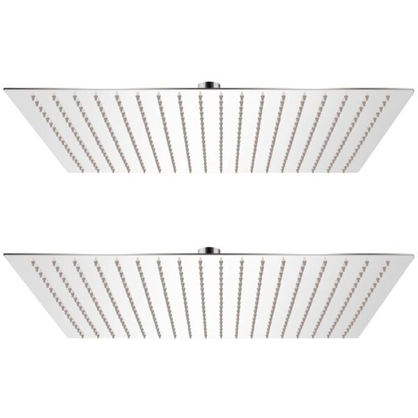 vidaXL Rain Shower Head 2 pcs Stainless Steel 50x50 cm