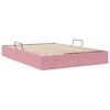 vidaXL Storage Bed with Mattress with Storage Pink 140 x 190 cm Velvet