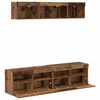 vidaXL TV Wall Units with LED with LED 5 pcs Old Wood 80 x 30 x 40 cm
