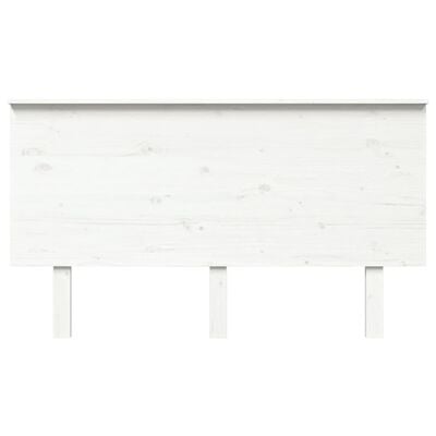 vidaXL Bed Headboard White 144x6x82.5 cm Solid Wood Pine