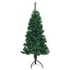vidaXL Corner Artificial Christmas Tree Green 120 cm PVC and Metal
