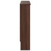 vidaXL Radiator Cover Brown Oak 78 x 19 x 81.5 cm Engineered Wood