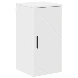 vidaXL Bathroom Cabinet Wall-mounted with Door White 30 x 31.5 x 61 cm