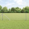 vidaXL Fence Post Silver 50 x 0.8 m (19 x 19 mm mesh) Steel
