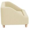vidaXL Dog Sofa Cream 85x50x39 cm Linen