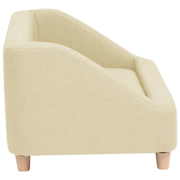 vidaXL Dog Sofa Cream 85x50x39 cm Linen
