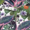 DUTCH WALLCOVERINGS Wallpaper Passion Flower White and Green