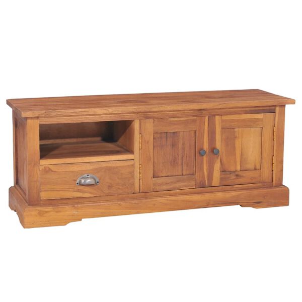 vidaXL TV Cabinet 100x30x40 cm Solid Teak Wood