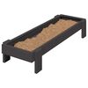 vidaXL Chicken Feeding Trough Black 80 x 28 x 13.5 cm