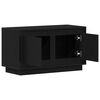 vidaXL TV Cabinet Black oak 80 x 35 x 45 cm Engineered wood