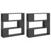 vidaXL Book Cabinet Room Divider Grey 100x24x188 cm