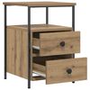 vidaXL Bedside Cabinet Artisan Oak 34x35.5x50 cm Engineered Wood