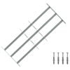 vidaXL Security Grille for Windows with 3 Crossbars 3 pcs 630-1140 mm