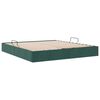 vidaXL Storage Bed with Mattress Dark Green 160 x 200 cm Velvet