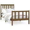 vidaXL Bed Frame without Mattress Honey Brown 100x200 cm Solid Wood Pine