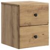vidaXL Wall-Mounted Bedside Cabinet Artisan Oak 34.5 x 33 x 40 cm