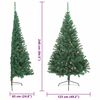 vidaXL Artificial Pre-lit Christmas Tree Green 240 cm PVC