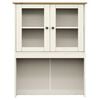 vidaXL Highboard VIGO White 78x40x175 cm Solid Wood Pine