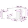 vidaXL Cat House Sonoma 85 x 55 x 50.5 cm Engineered Wood
