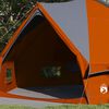 vidaXL Teepee Tent with Roof Grey and Orange 567 x 470 x 242 cm