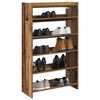 vidaXL Shoe Rack Old Wood 60x25x100 cm Engineered Wood