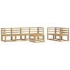 vidaXL Outdoor Sofa Set 7 pcs White 59 x 59 x 37 cm Solid Acacia Wood