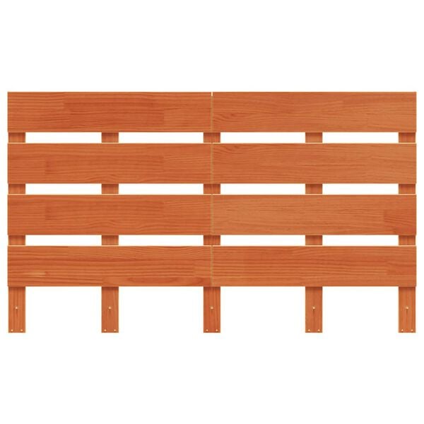 vidaXL Headboard Wax Brown 120 cm Solid Wood Pine