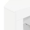 vidaXL Corner LED TV Cabinet White 100 x 40 x 50 cm Engineered Wood