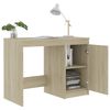 vidaXL Desk Sonoma Oak 100x50x76 cm Engineered Wood
